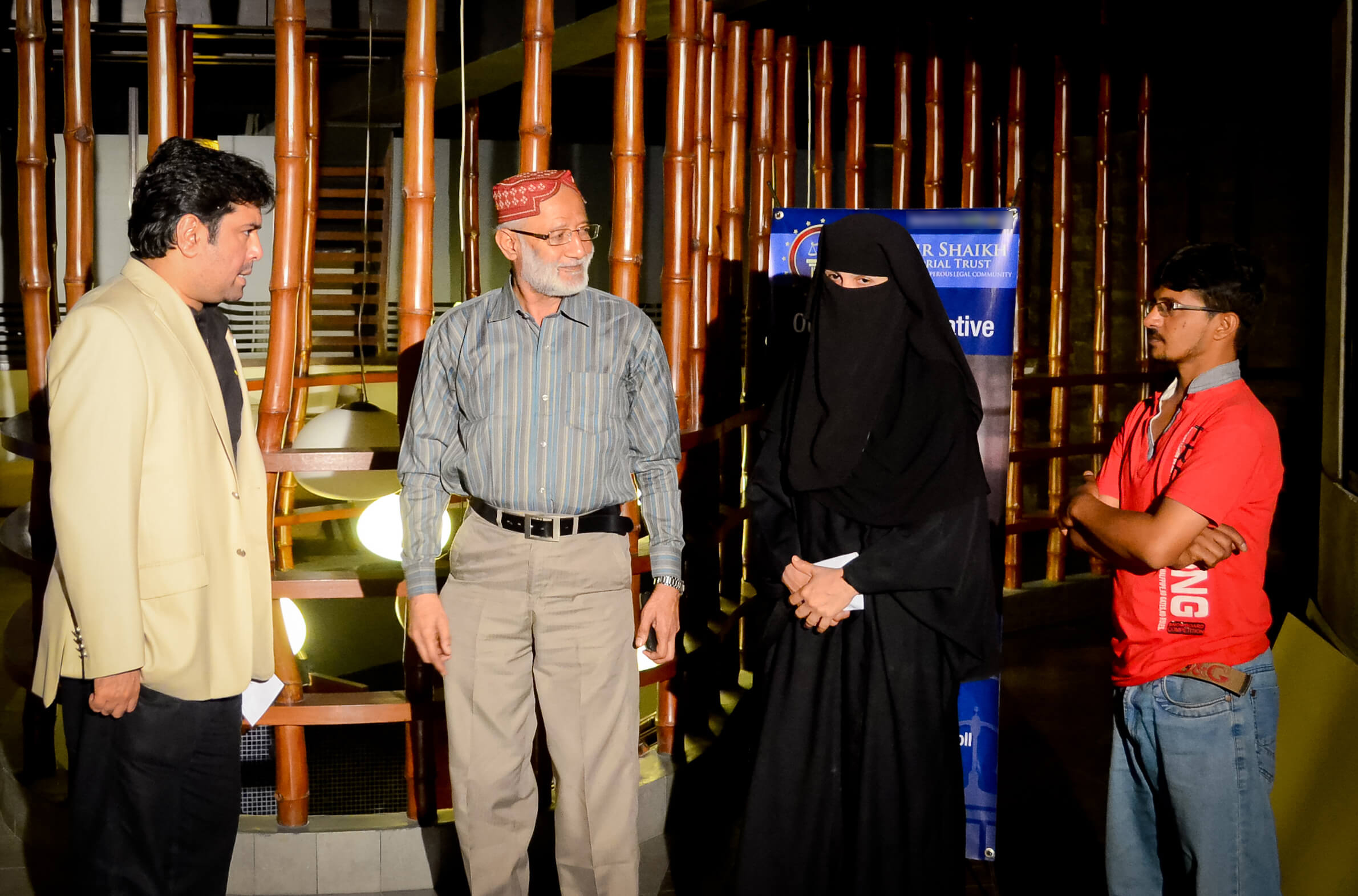 Mr.Shoaib Ahmed Shaikh, Chairman, BSMT, interacting with the families of the deceased members.